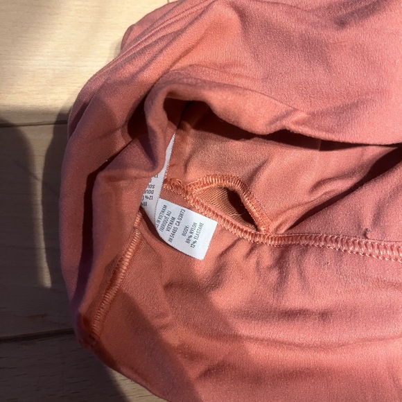 OFFLINE by Aerie Rusty Peach Real Me Lace Up Back Sports Bra - Picture 9 of 10